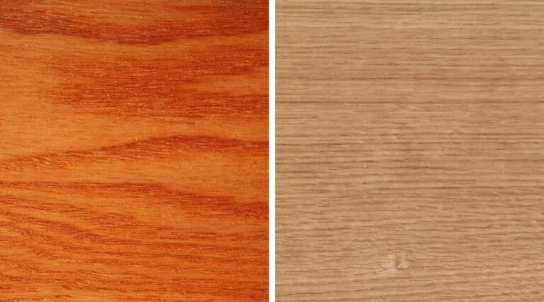 La diferencia entre los pisos de madera de roble rojo y roble blanco